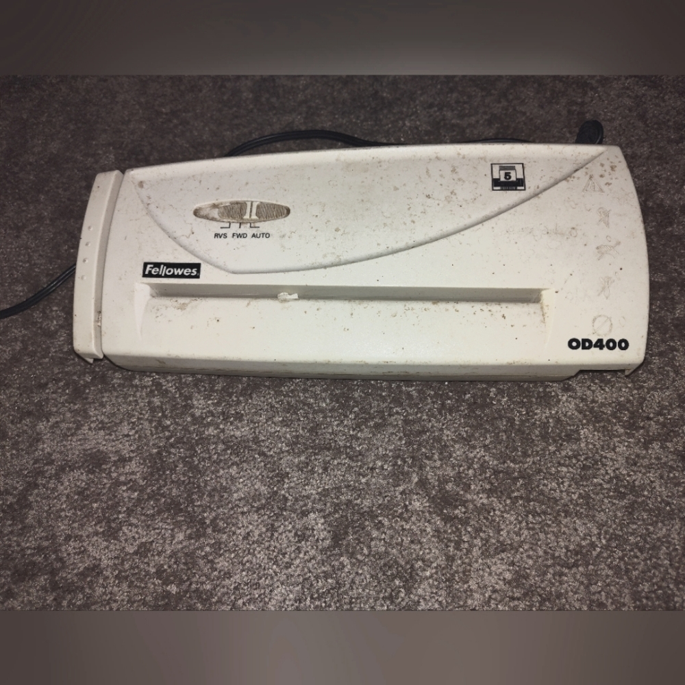 Vintage miniature portable electric shredder
